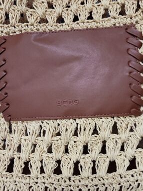 BCBG Rafia Bag